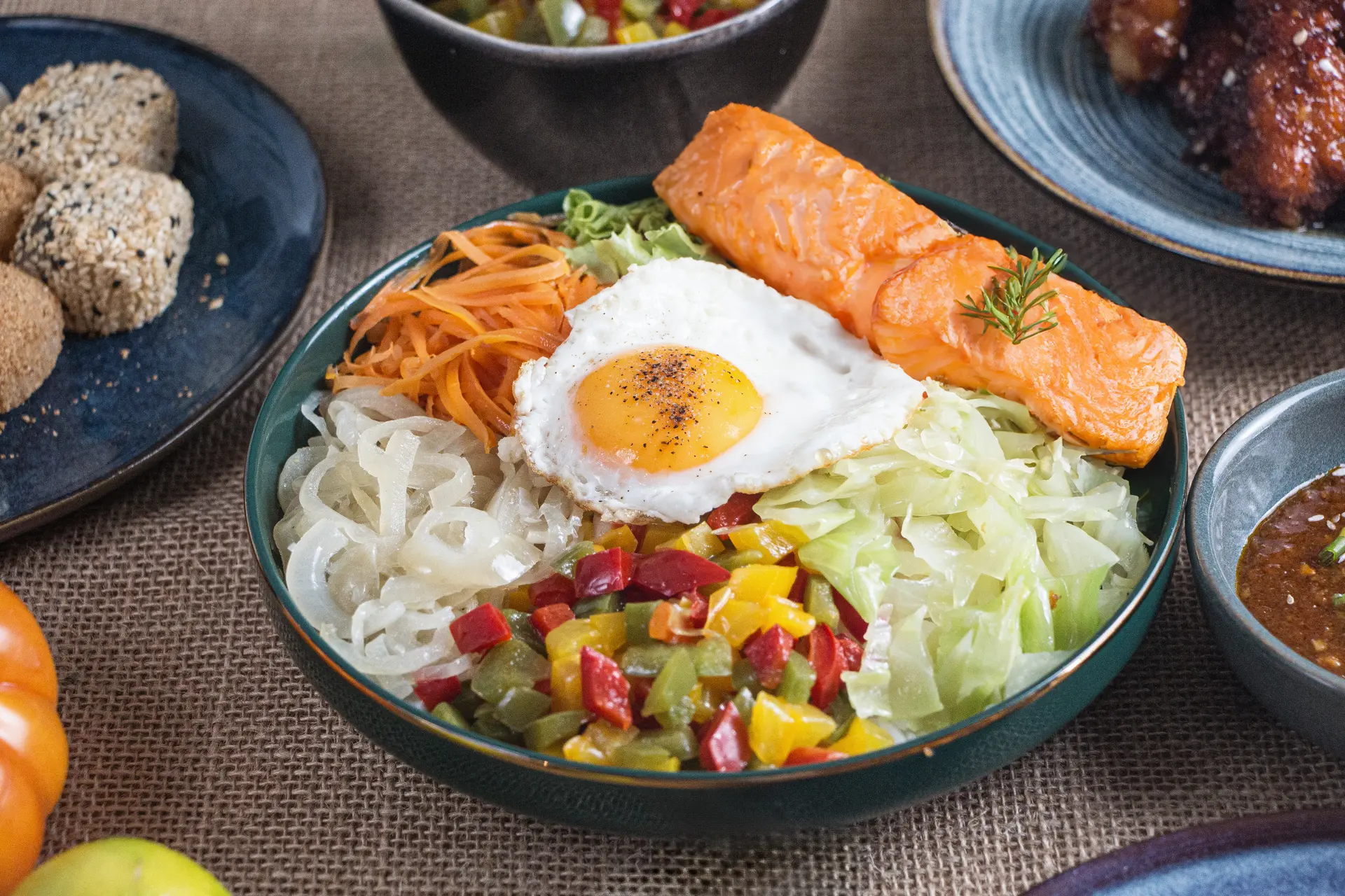 Bibimbap saumon