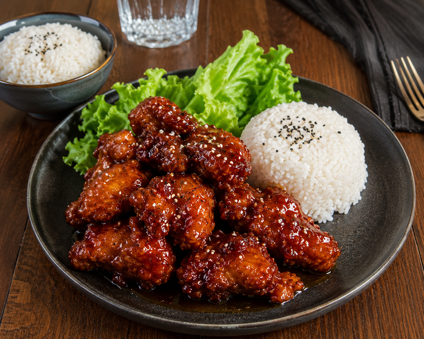 Poulet frit sauce maison