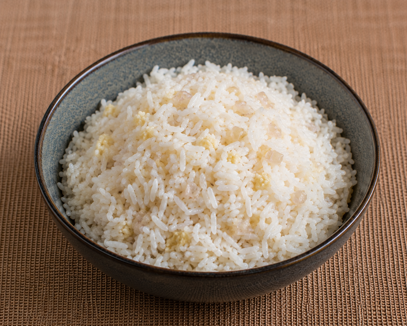 Riz au gingembre et échalotes